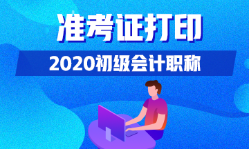 什么时候开始打印2020年西藏拉萨初级会计准考证？